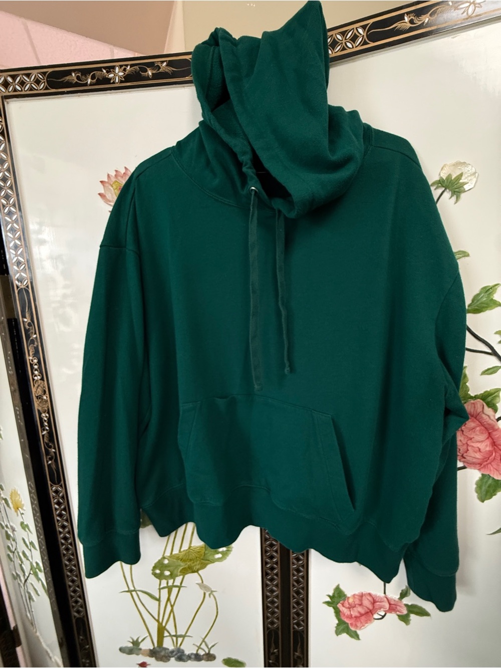 GAP Deep Green COZY Cowl Neck Pullover Hoodie Sweater, Corpcore